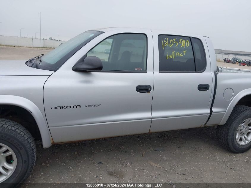 2002 Dodge Dakota Quad Sport/Quad R/T VIN: 1B7HG38X82S600578 Lot: 12055010