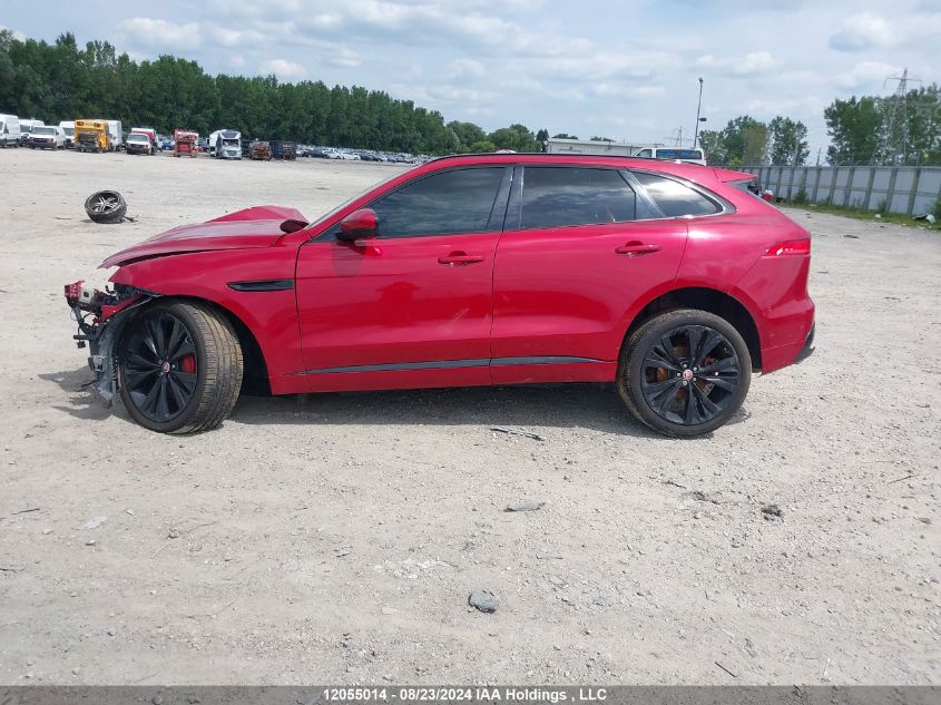 2018 Jaguar F-Pace VIN: SADCM2FV8JA350203 Lot: 12055014