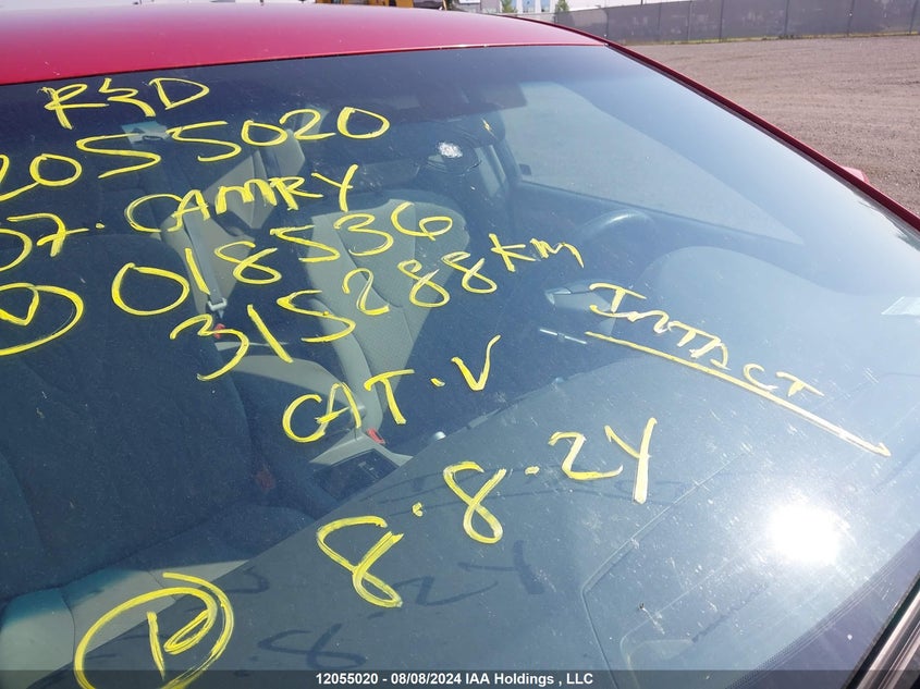 2007 Toyota Camry Ce/Le/Xle/Se VIN: 4T1BE46K77U018536 Lot: 12055020