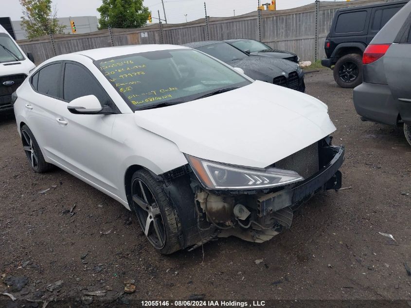 2020 Hyundai Elantra Sel/Value/Limited VIN: KMHD84LF1LU979778 Lot: 12055146