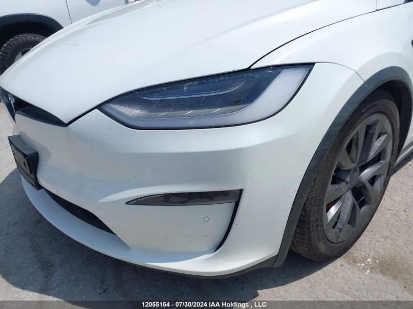 2022 Tesla Model X VIN: 7SAXCBE6XNF343165 Lot: 12055154