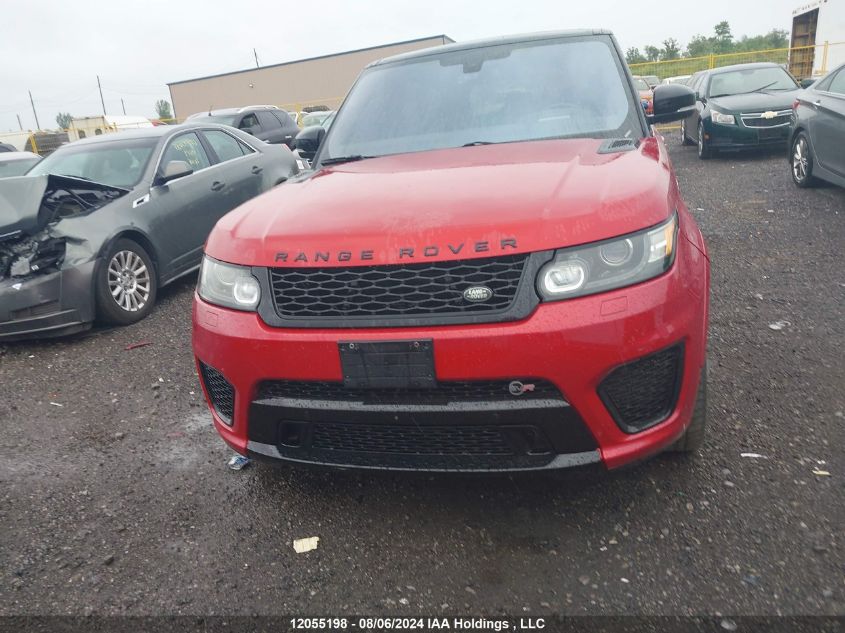 2016 Land Rover Range Rover Sport Svr VIN: SALWZ2EF6GA591456 Lot: 12055198