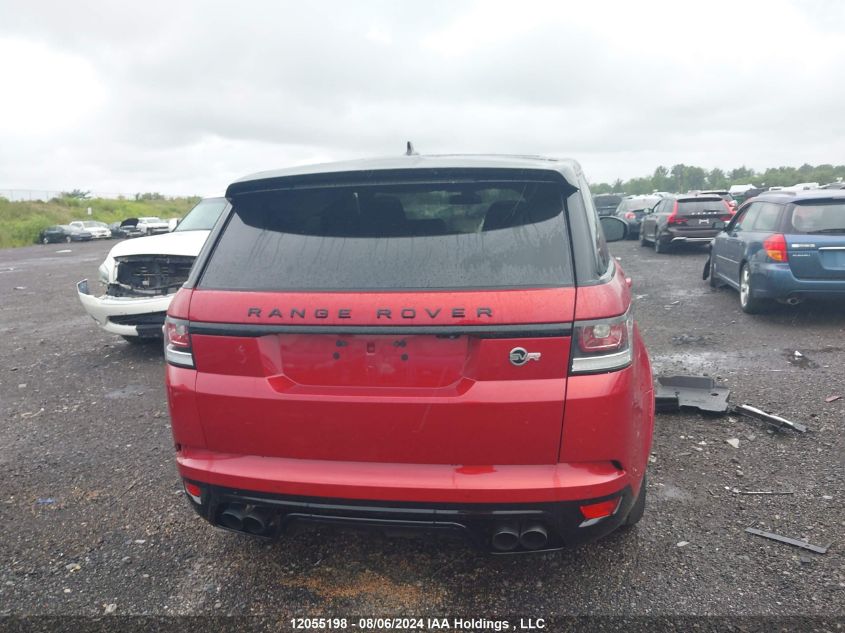 2016 Land Rover Range Rover Sport Svr VIN: SALWZ2EF6GA591456 Lot: 12055198