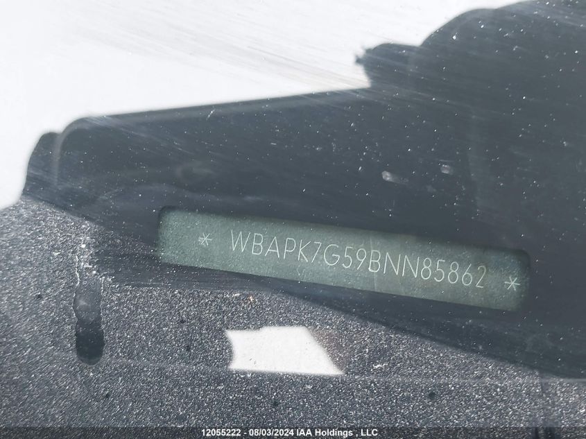 2011 BMW 328 Xi VIN: WBAPK7G59BNN85862 Lot: 12055222