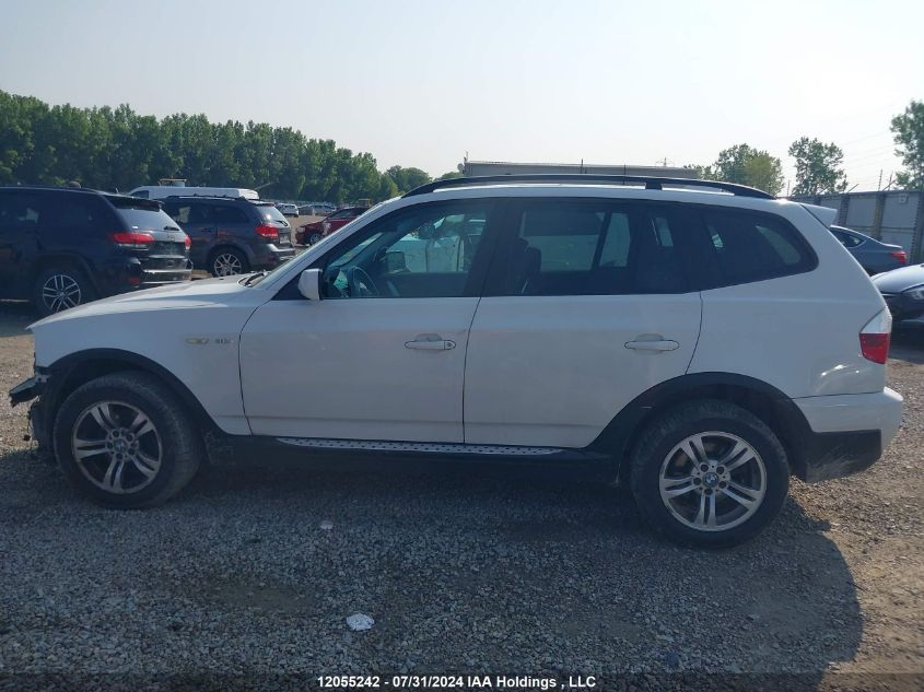 2008 BMW X3 VIN: WBXPC73438WE52262 Lot: 12055242