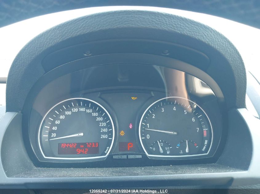 2008 BMW X3 VIN: WBXPC73438WE52262 Lot: 12055242