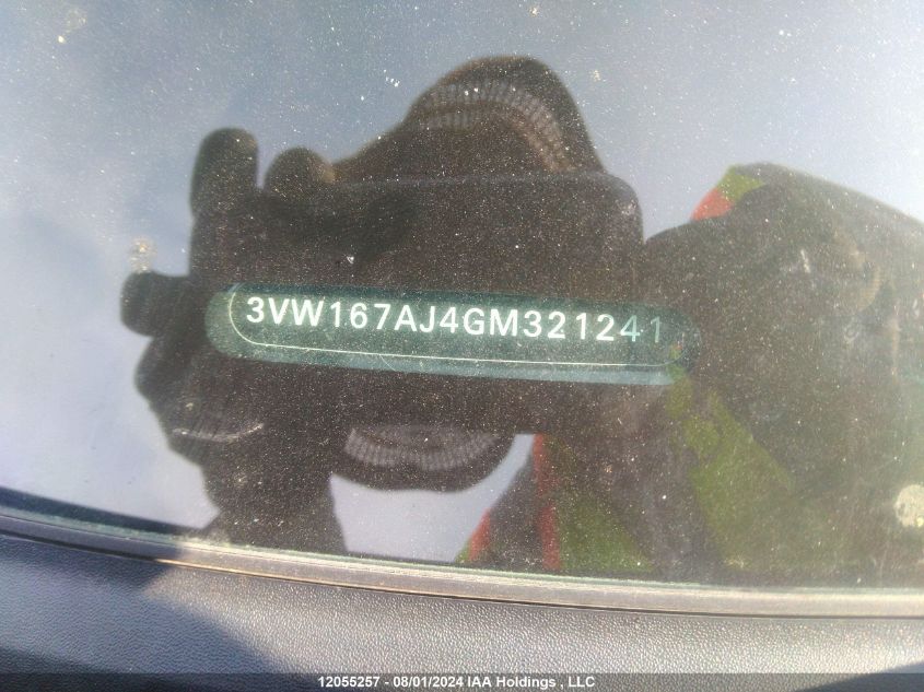 2016 Volkswagen Jetta VIN: 3VW167AJ4GM321241 Lot: 12055257