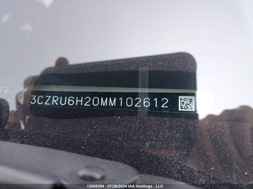 2021 Honda Hr-V VIN: 3CZRU6H20MM102612 Lot: 12055294