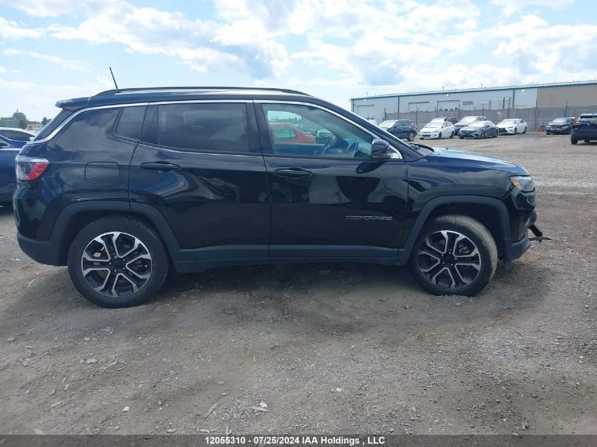 2022 Jeep Compass Limited VIN: 3C4NJDCB8NT172956 Lot: 12055310