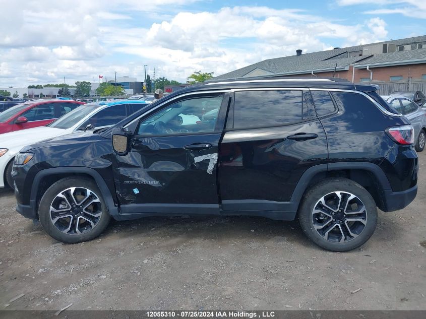 2022 Jeep Compass Limited VIN: 3C4NJDCB8NT172956 Lot: 12055310