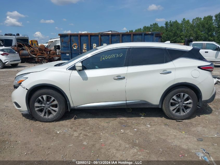 2017 Nissan Murano S/Sl/Sv/Platinum VIN: 5N1AZ2MH4HN180339 Lot: 12055312