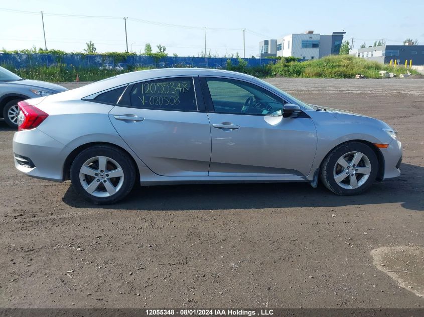 2018 Honda Civic Lx VIN: 2HGFC2F54JH020508 Lot: 12055348