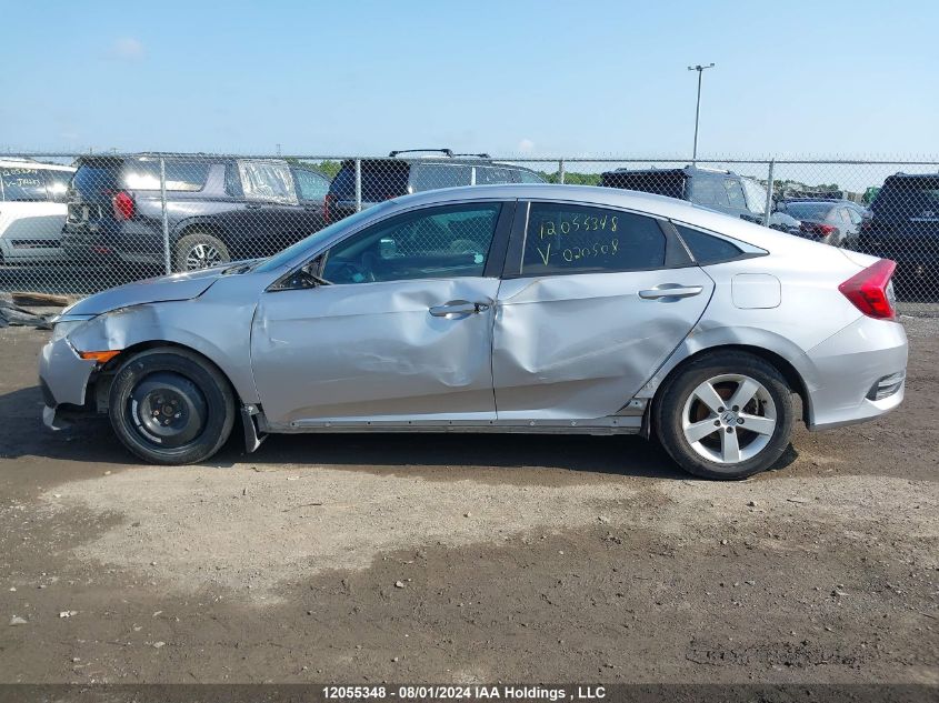 2018 Honda Civic Lx VIN: 2HGFC2F54JH020508 Lot: 12055348