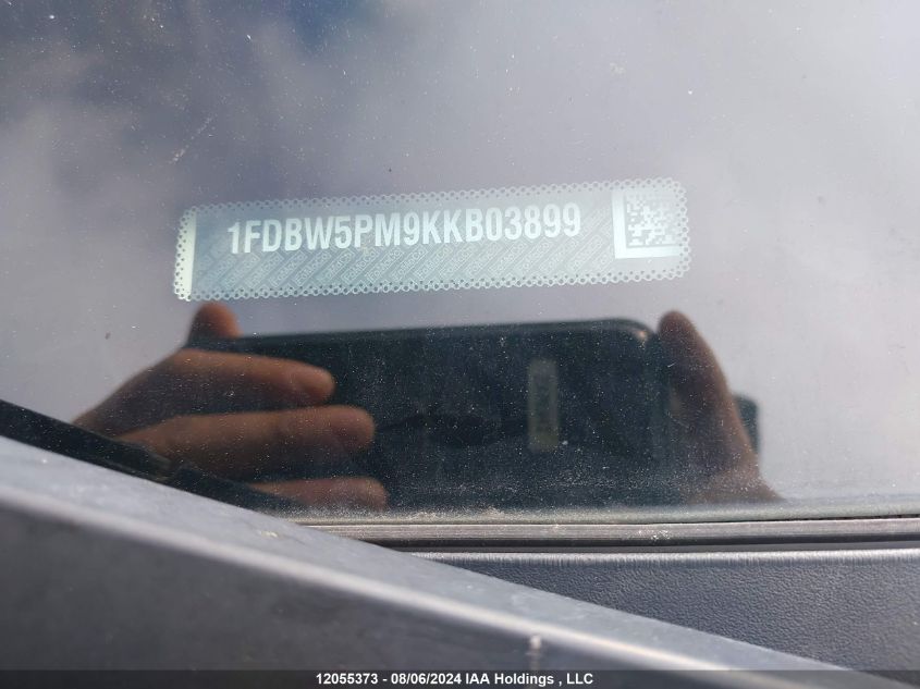 2019 Ford Transit T-350 VIN: 1FDBW5PM9KKB03899 Lot: 12055373