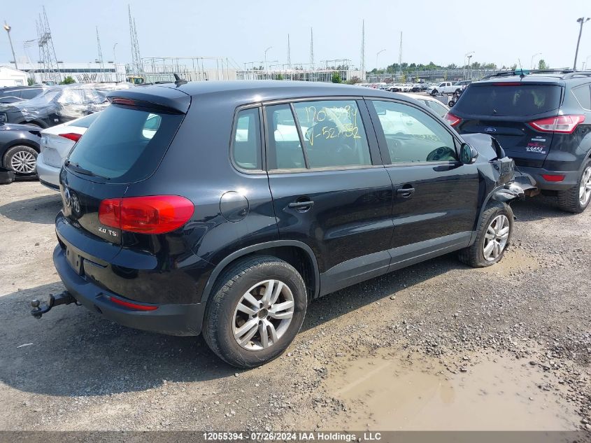 2015 Volkswagen Tiguan VIN: WVGKV7AX4FW527782 Lot: 12055394