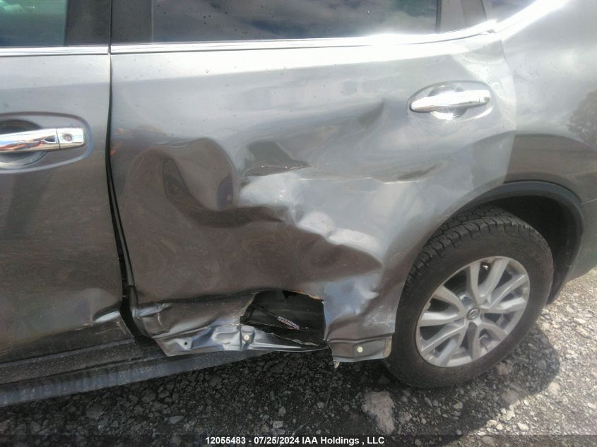 2017 Nissan Rogue Sv/Sl VIN: 5N1AT2MV8HC891867 Lot: 12055483