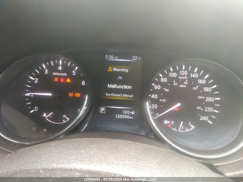 2017 Nissan Rogue Sv/Sl VIN: 5N1AT2MV8HC891867 Lot: 12055483