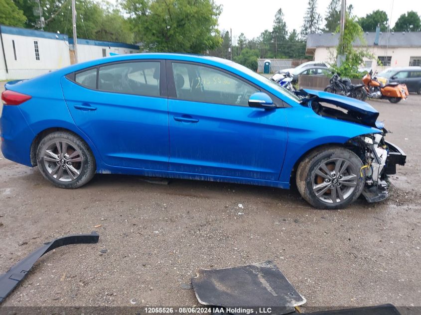 2017 Hyundai Elantra Gl VIN: KMHD84LF4HU252142 Lot: 12055526