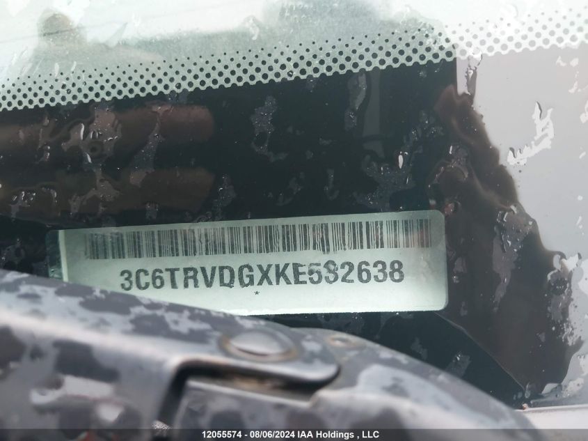 2019 Ram Promaster 2500 2500 High VIN: 3C6TRVDGXKE532638 Lot: 12055574