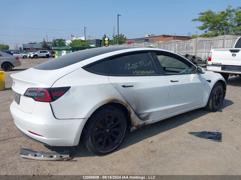 2022 Tesla Model 3 VIN: 5YJ3E1EB5NF178882 Lot: 12055609