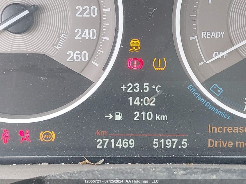 2012 BMW 3 Series VIN: WBA3A5C50CF452768 Lot: 12055721