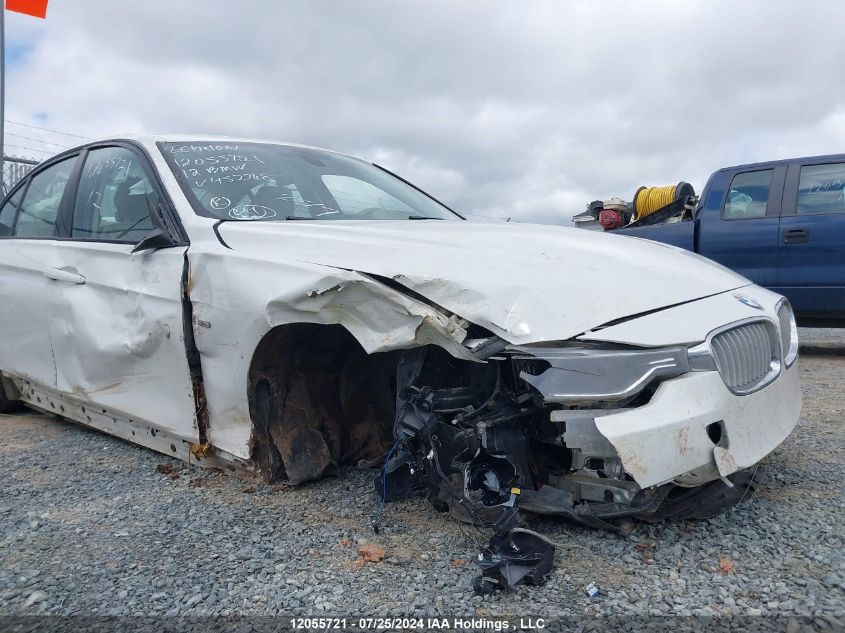 2012 BMW 3 Series VIN: WBA3A5C50CF452768 Lot: 12055721