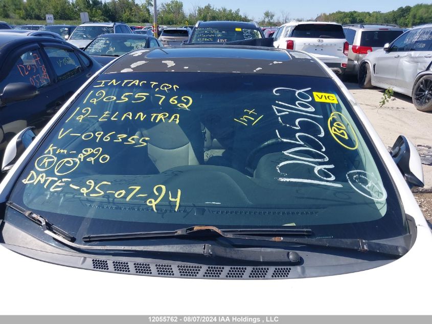 2012 Hyundai Elantra VIN: 5NPDH4AE5CH096355 Lot: 12055762