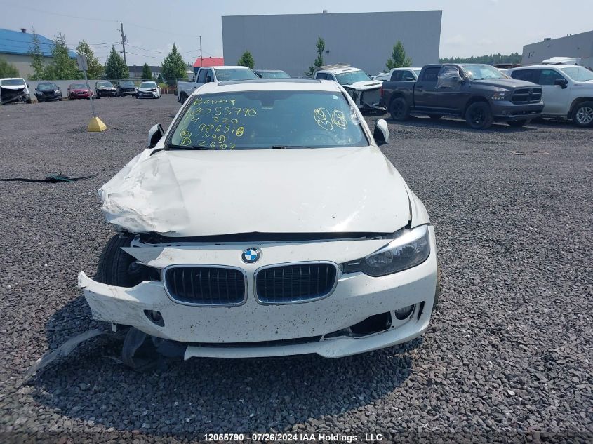 2014 BMW 3 Series VIN: WBA3C3C54EF986518 Lot: 12055790