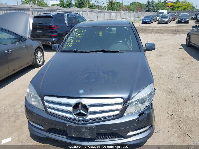2011 Mercedes-Benz C-Class VIN: WDDGF8BB0BF593746 Lot: 12055801