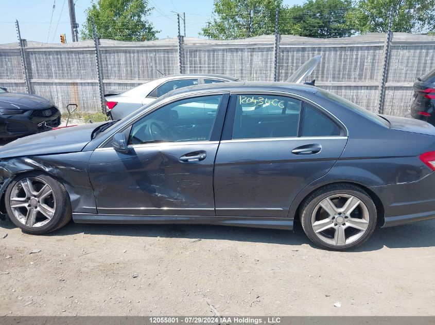 2011 Mercedes-Benz C-Class VIN: WDDGF8BB0BF593746 Lot: 12055801