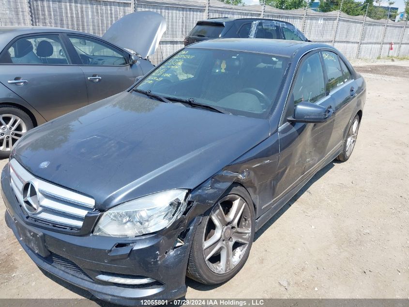 2011 Mercedes-Benz C-Class VIN: WDDGF8BB0BF593746 Lot: 12055801