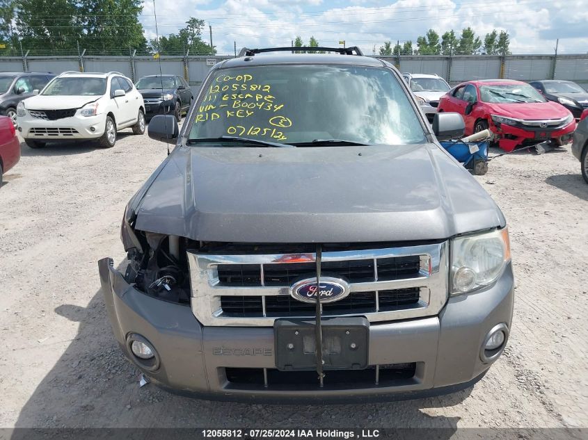 2011 Ford Escape Xlt Automatic VIN: 1FMCU0DG0BKB00434 Lot: 12055812