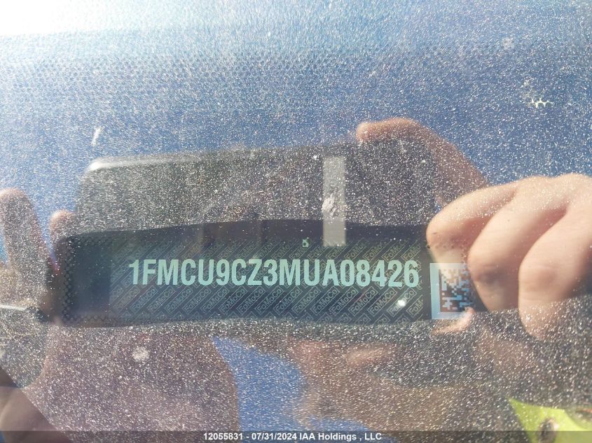 2021 Ford Escape Sel VIN: 1FMCU9CZ3MUA08426 Lot: 12055831