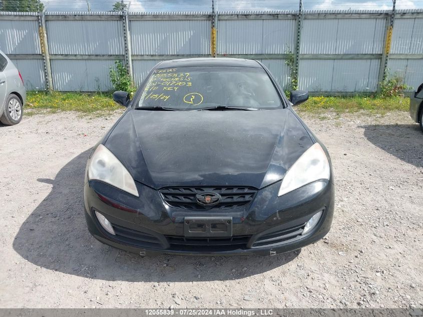 2010 Hyundai Genesis Coupe 2.0T VIN: KMHHT6KD3AU017703 Lot: 12055839