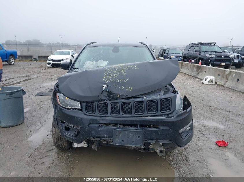 2019 Jeep Compass Latitude VIN: 3C4NJDBB0KT666709 Lot: 12055856
