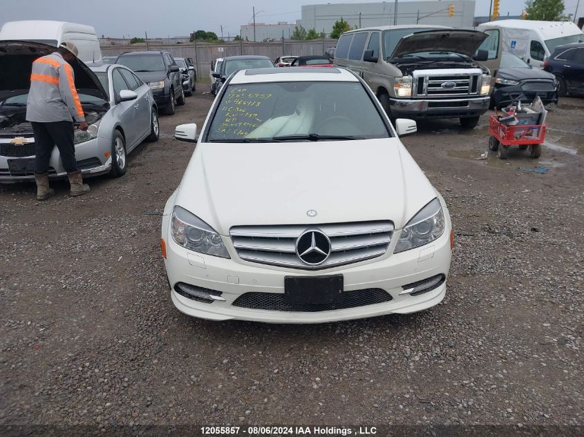2011 Mercedes-Benz C-Class VIN: WDDGF8BB0BA486418 Lot: 12055857
