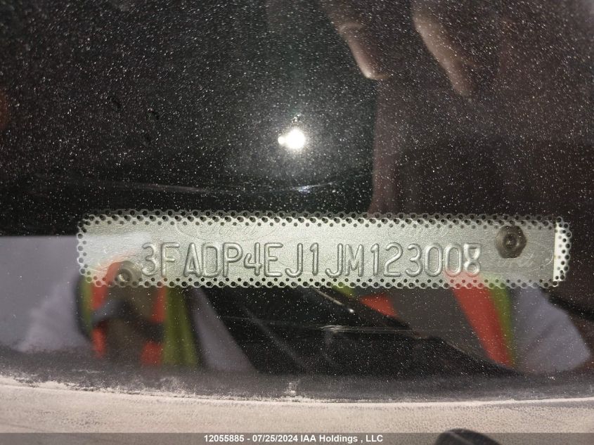 2018 Ford Fiesta Se VIN: 3FADP4EJ1JM123008 Lot: 12055885