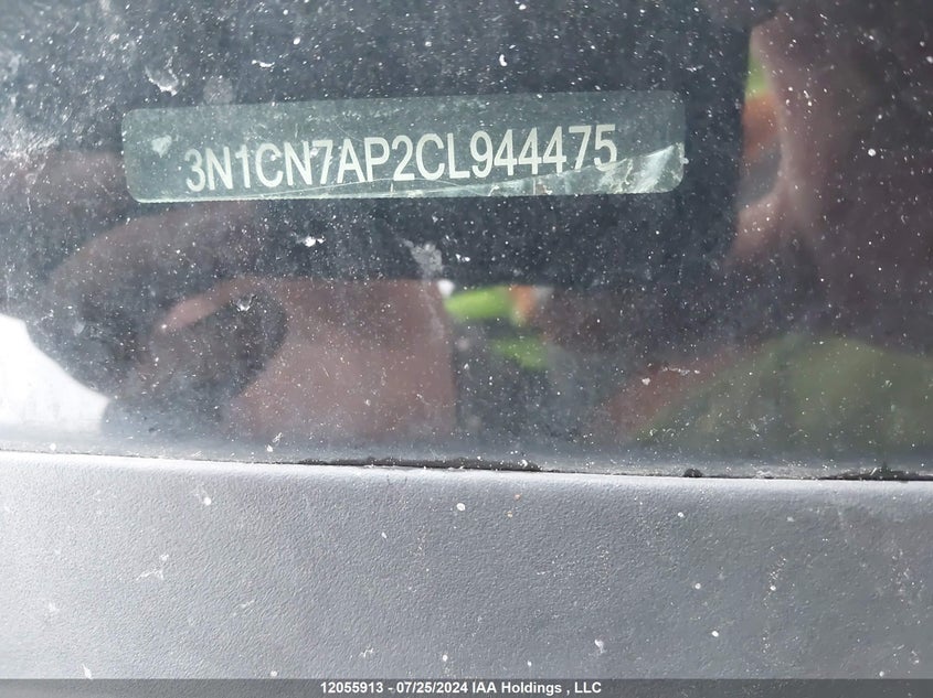 2012 Nissan Versa VIN: 3N1CN7AP2CL944475 Lot: 12055913