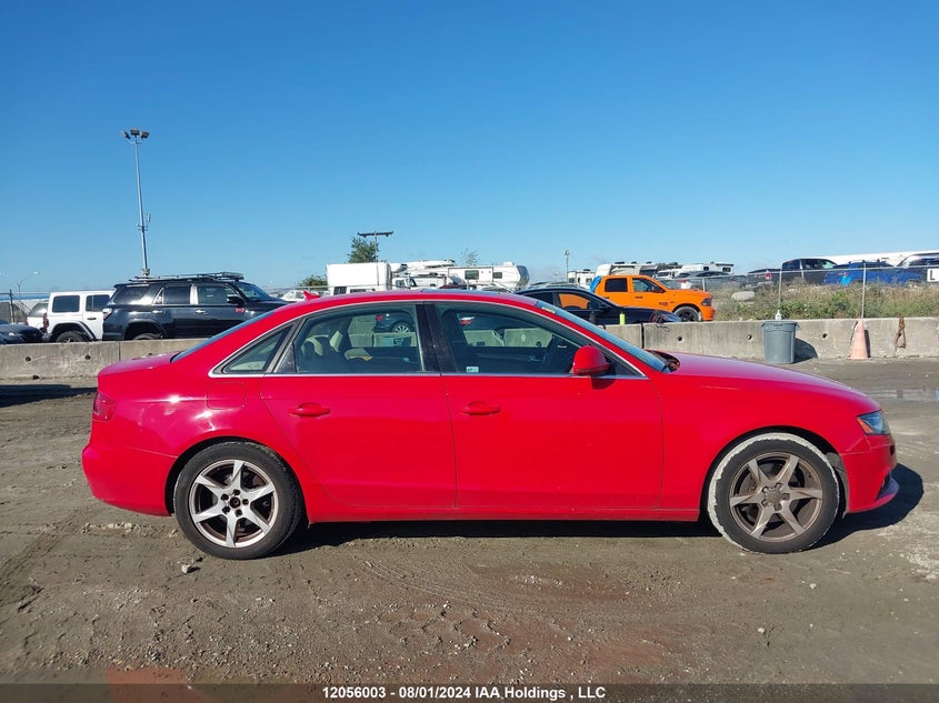 2009 Audi A4 VIN: WAULF68K39A088454 Lot: 12056003