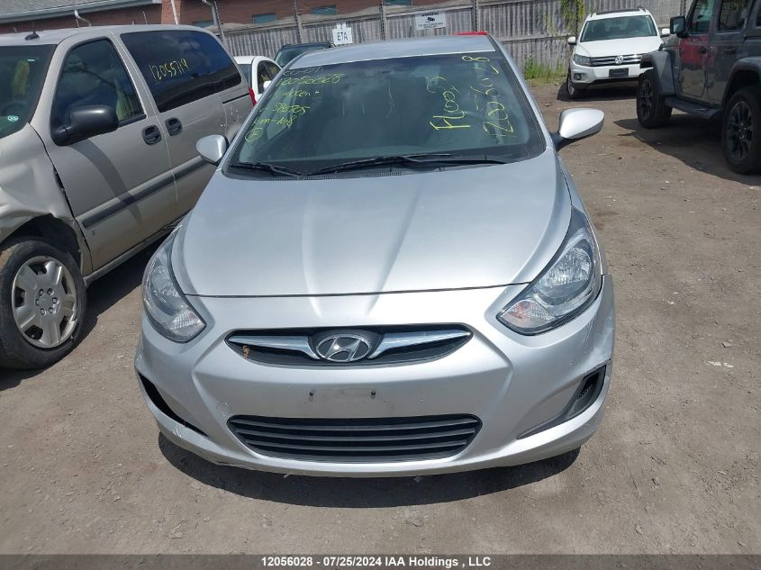 2013 Hyundai Accent Gl VIN: KMHCT4AE3DU386705 Lot: 12056028