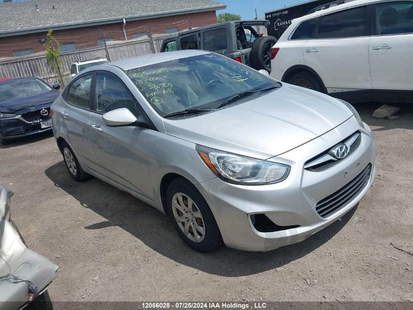 2013 Hyundai Accent Gl VIN: KMHCT4AE3DU386705 Lot: 12056028