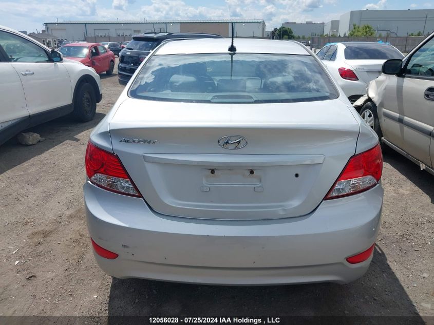 2013 Hyundai Accent Gl VIN: KMHCT4AE3DU386705 Lot: 12056028