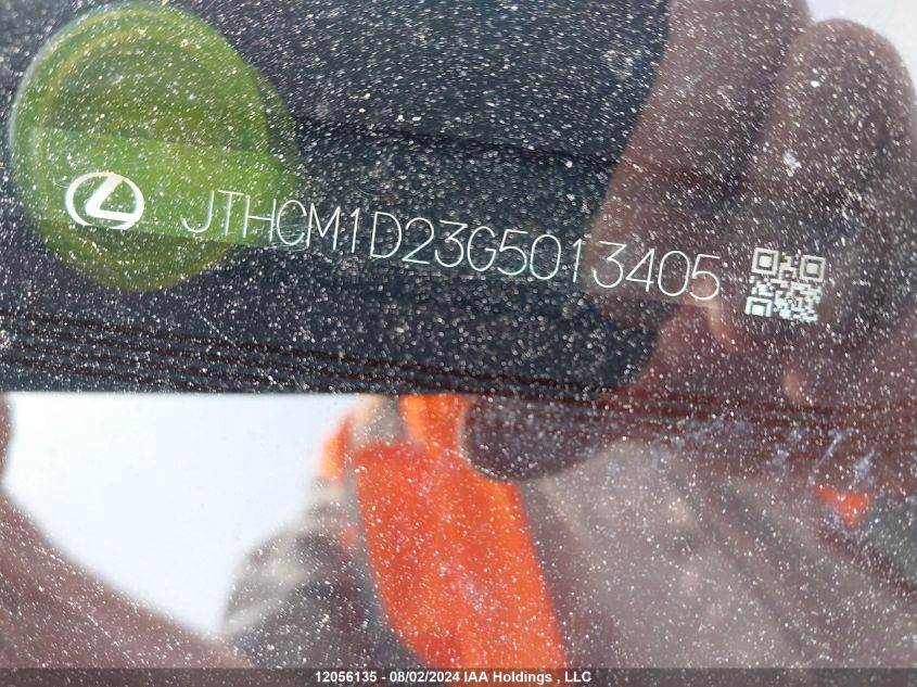 2016 Lexus Is 300 300 VIN: JTHCM1D23G5013405 Lot: 12056135