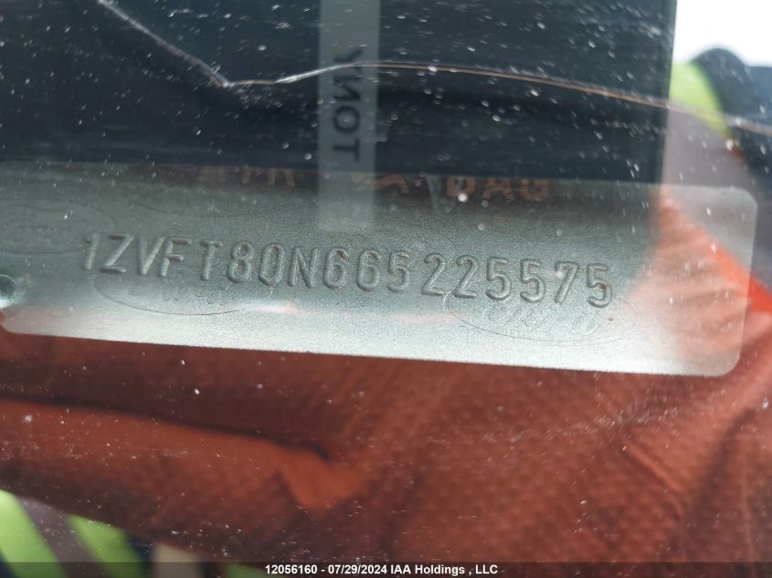 2006 Ford Mustang VIN: 1ZVFT80N665225575 Lot: 12056160
