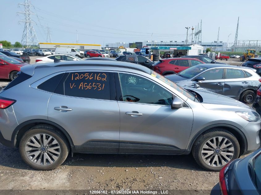 2022 Ford Escape Titanium VIN: 1FMC09J93NUA56531 Lot: 12056162