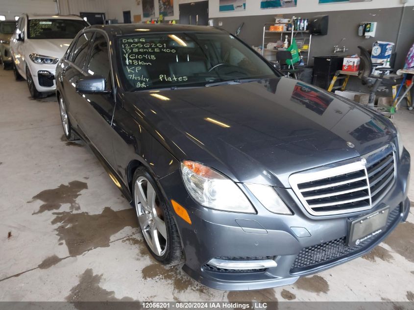 2013 Mercedes-Benz E 400 Hybrid Sport VIN: WDDHF9FB9DA610418 Lot: 12056201