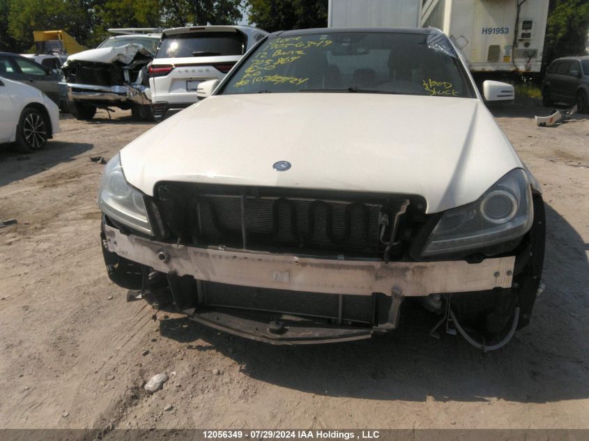 2012 Mercedes-Benz C-Class VIN: WDDGF8JB8CA705869 Lot: 12056349