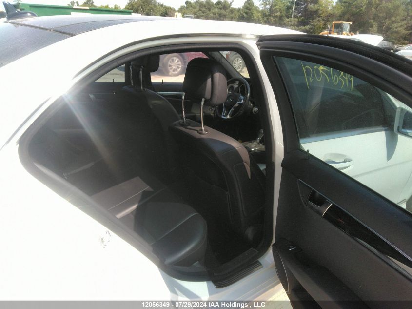 2012 Mercedes-Benz C-Class VIN: WDDGF8JB8CA705869 Lot: 12056349