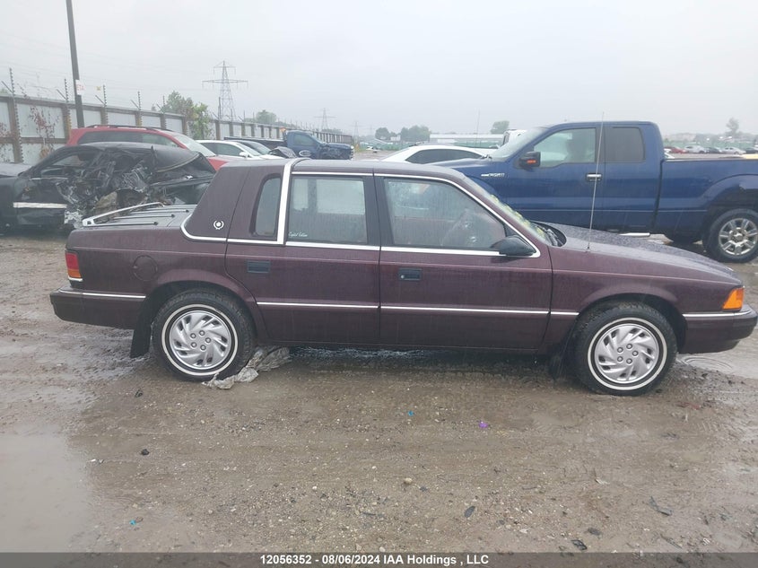 1992 Dodge Spirit VIN: 1B3XA46K2NF116527 Lot: 12056352