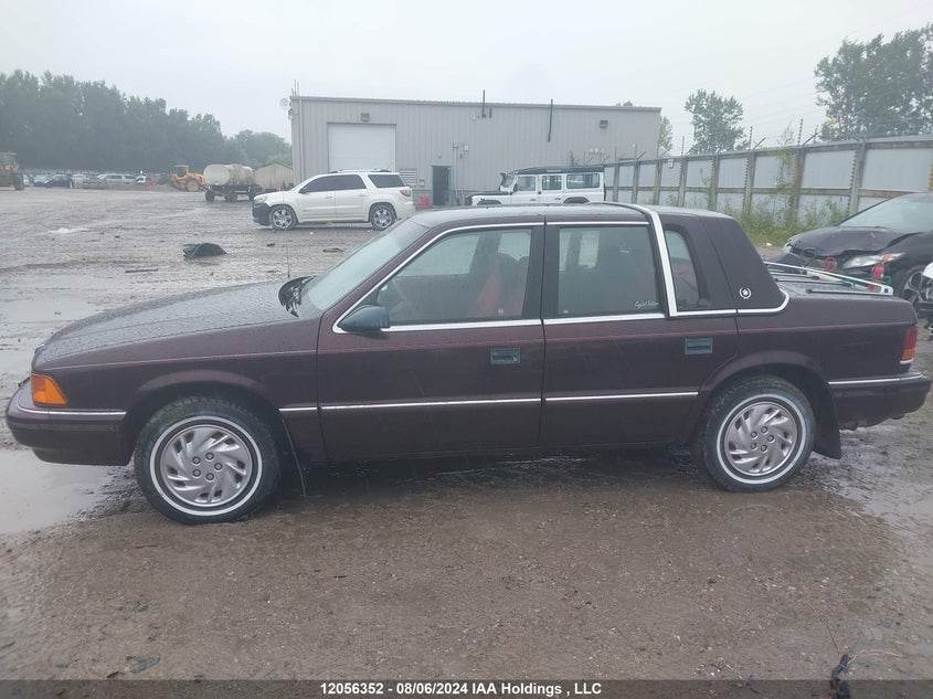 1992 Dodge Spirit VIN: 1B3XA46K2NF116527 Lot: 12056352